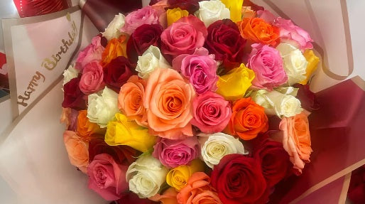 Colorful Roses Bouquet