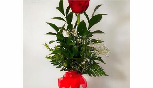 One rose vase