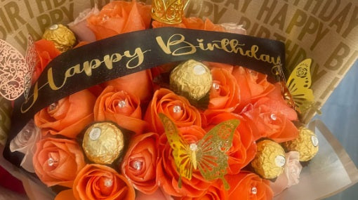Orange Roses &  Chocolates